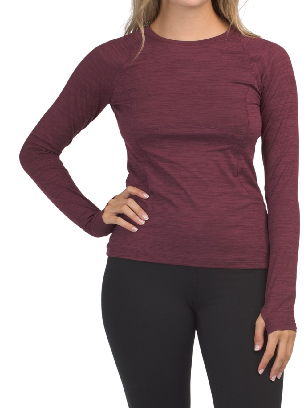 Spyder Womens Crew Neck Long Sleeve Top Baselayer Shirt